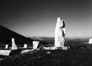 Overview of standing stones at Portella della Ginestra